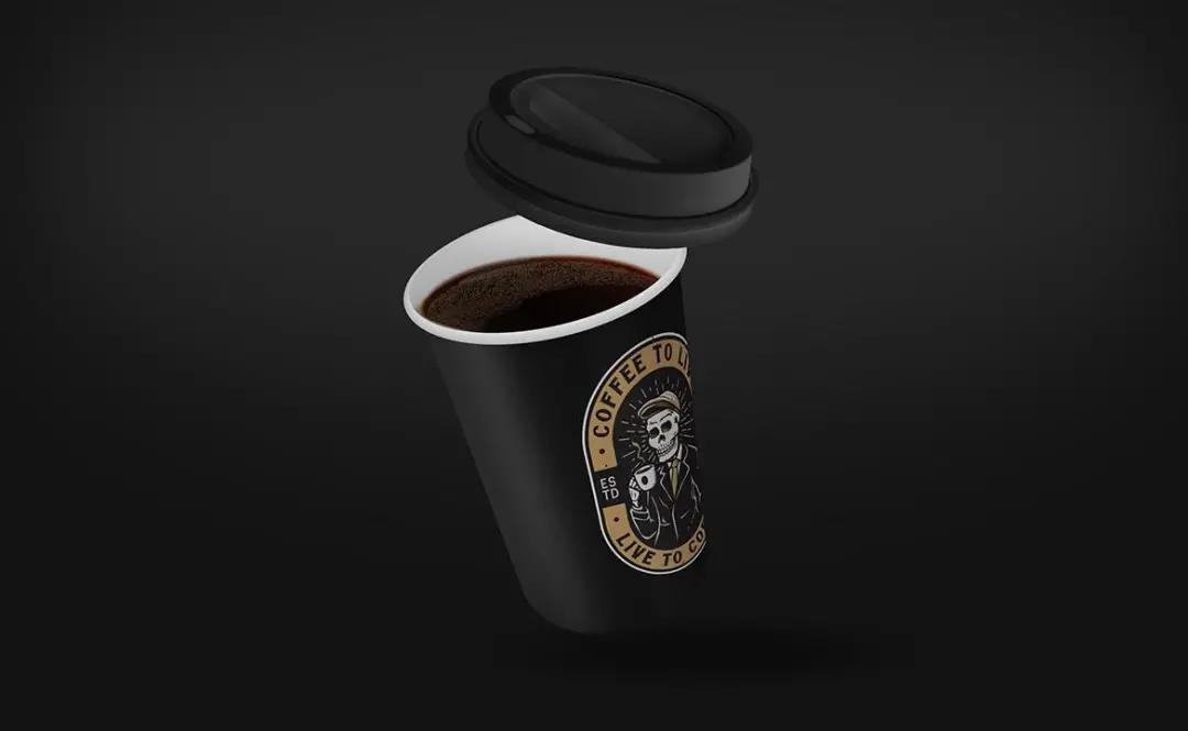 咖啡杯&杯套品牌设计效果图样机 Coffee Cup Sleeve Mockup